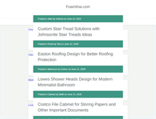 Tablet Screenshot of foamthai.com